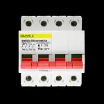 SQUARE D 125 AMP FOUR POLE MAIN SWITCH DISCONNECTOR KQ125SW4