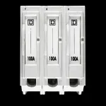 SQUARE D 100 AMP TRIPLE POLE LUGS UNIT QO QO3100L