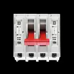 SQUARE D 100 AMP FOUR POLE MAINS SWITCH DISCONNECTOR QO4-100M