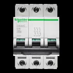 SCHNEIDER 50 AMP CURVE C 10kA TRIPLE POLE MCB CIRCUIT BREAKER C60HC 25679