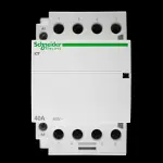 SCHNEIDER 40 AMP FOUR POLE NO CONTACTOR 220/240V COIL ICT A9C20844 ACTI9