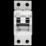 SIEMENS 0.5 AMP CURVE C 6kA DOUBLE POLE MCB CIRCUIT BREAKER 5SX22 5SX2
