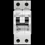 SIEMENS 4 AMP CURVE D 6kA DOUBLE POLE MCB CIRCUIT BREAKER 5SX22 5SX2