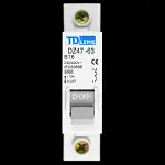 TD LINE 16 AMP CURVE B 6kA MCB CIRCUIT BREAKER DZ47-63