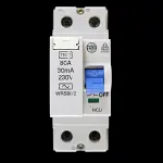WYLEX 80 AMP 30mA DOUBLE POLE RCD TYPE AC WRS80/2 STOTZ