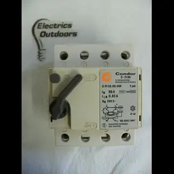 CONDOR 80 AMP 30mA DOUBLE POLE RCD C FI 60 80 030