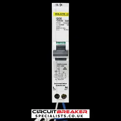 SQUARE D 20 AMP CURVE C 10kA 30mA RCBO TYPE AC QOE 120C03