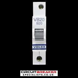 VOLEX B 20 MCB 6kA CIRCUIT BREAKER VB20 RC