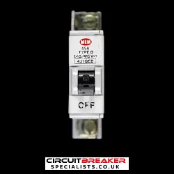MEM 45 AMP CURVE B M6 MCB CIRCUIT BREAKER 451QEB