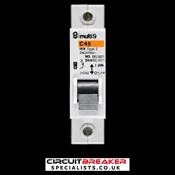MERLIN GERIN 15 AMP TYPE 2 M3 MCB CIRCUIT BREAKER 21292 C45