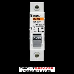 MERLIN GERIN 25 AMP TYPE 2 M6 MCB CIRCUIT BREAKER 21327 C45N