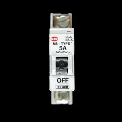 MEM 5 AMP TYPE 1 M6 MCB CIRCUIT BREAKER 51QEB