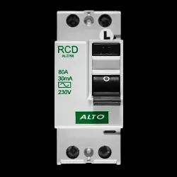ALTO 80 AMP 30mA DOUBLE POLE RCD TYPE AC AL2766 LR