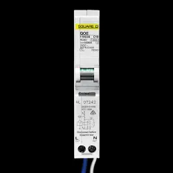SQUARE D 10 AMP CURVE C 10kA 30mA RCBO TYPE AC QOE 110C03