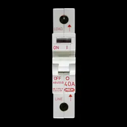 MEM 40 AMP CURVE B M6 MCB CIRCUIT BREAKER AB40SB
