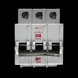 BILL 32 AMP CURVE B M9 TRIPLE POLE MCB CIRCUIT BREAKER T323B RED