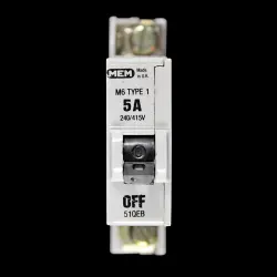 MEM 5 AMP TYPE 1 M6 MCB CIRCUIT BREAKER 51QEB 51 QEB