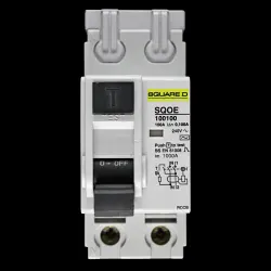 SQUARE D 100 AMP 100mA DOUBLE POLE RCCB RCD TYPE AC SQOE 100100