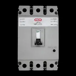 MEM 63 AMP 25kA TRIPLE POLE MCCB MFL 633 MFL633