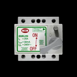 MEM 25 AMP 30mA DOUBLE POLE RCCB RCD 252 ELHN
