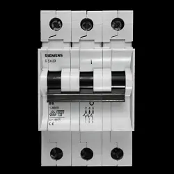 SIEMENS 6 AMP CURVE B 6kA TRIPLE POLE MCB CIRCUIT BREAKER 5SX23 5SX2