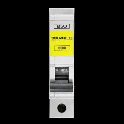 SQUARE D 50 AMP CURVE B 6kA MCB CIRCUIT BREAKER QOE 6000