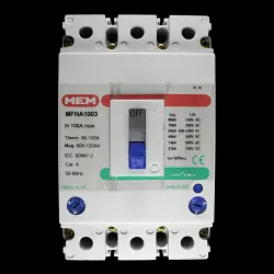MEM 100 MCCB TRIPLE POLE 65kA MFHA1003 MFL1003