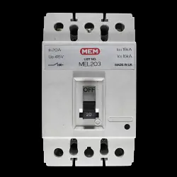 MEM 20 AMP 16kA TRIPLE POLE MCCB MEL203