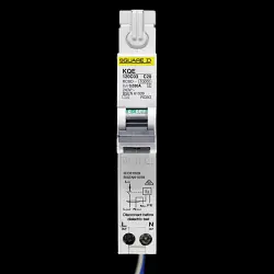SQUARE D 20 AMP CURVE C 10kA 30mA RCBO TYPE AC KQE 120C03