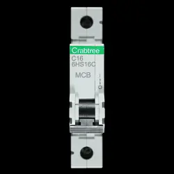 CRABTREE C 16 MCB 10kA CIRCUIT BREAKER LOADSTAR 6HS16C