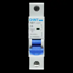 CHINT 6 AMP CURVE C 10kA MCB CIRCUIT BREAKER NB1-63H 179793