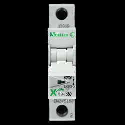 MOELLER 50 AMP CURVE B 6kA MCB CIRCUIT BREAKER XPOLE PLS6-B50