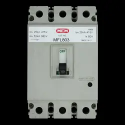 MEM 80 AMP 25kA TRIPLE POLE MCCB MFL803 MFL 803 GREY