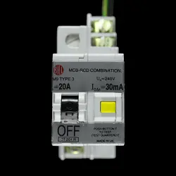 BILL 20 AMP TYPE 3 M9 30mA DOUBLE POLE MCB-RCD RCBO 3T201R