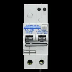 DORMAN SMITH 32 AMP CURVE C M9 30mA DOUBLE POLE RCBO AR3230 BLUE