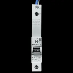HAVELLS 40 AMP CURVE B 10kA 30mA RCBO PSH140BR30 GREY