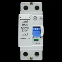 WYLEX 100 AMP 100mA DOUBLE POLE RCD TYPE AC WRM100/2 STOTZ