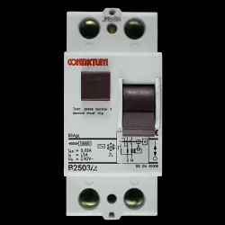 CONTACTUM 25 AMP 10kA 30mA DOUBLE POLE RCCB TYPE AC B2503/2