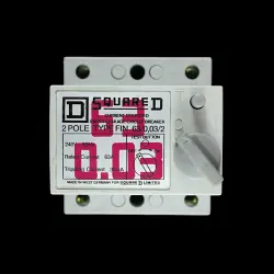 SQUARE D 63 AMP 30mA DOUBLE POLE ELCB FIN 63/0.03/2