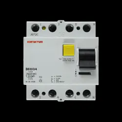 CONTACTUM 63 AMP 30mA FOUR POLE RCD B6303/4