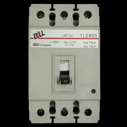 BILL 80 AMP 16kA TRIPLE POLE MCCB TLE803