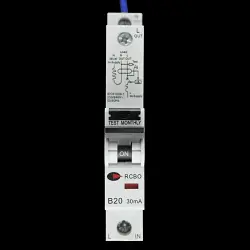 CGD B 20 RCBO 6kA 30mA TYPE AC 20/30/SP S2