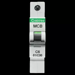 CRABTREE 6 AMP CURVE C 6kA MCB CIRCUIT BREAKER 61/C06 STARBREAKER BC
