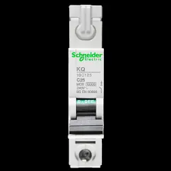 SCHNEIDER 25 AMP CURVE C 10kA MCB CIRCUIT BREAKER KQ 10C125