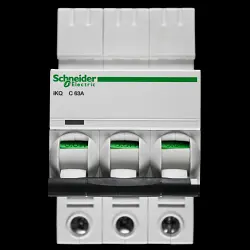 SCHNEIDER 63 AMP CURVE C 10kA TRIPLE POLE MCB CIRCUIT BREAKER IKQ A9F57363