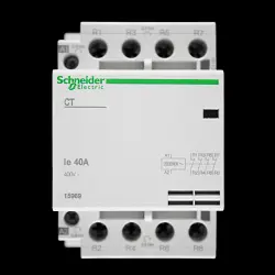 SCHNEIDER 40 AMP FOUR POLE NC CONTACTOR 220/240V COIL 15969