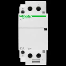 SCHNEIDER 63 AMP DOUBLE POLE NO CONTACTOR 220/240V COIL A9C20862