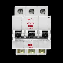 BILL 16 AMP CURVE B M9 TRIPLE POLE MCB CIRCUIT BREAKER T163B RED