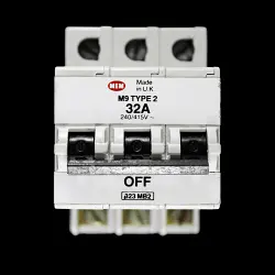 MEM 32 AMP TYPE 2 M9 TRIPLE POLE MCB CIRCUIT BREAKER 323 MB2