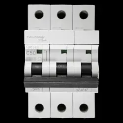 BILL 50 AMP CURVE C 10kA TRIPLE POLE MCB CIRCUIT BREAKER THC503